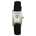 Women's Retro Leather Strap Watch W/ Rectangle Dial